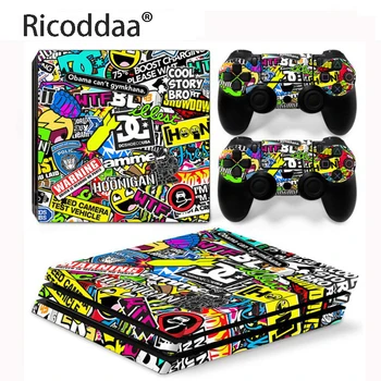 

Removable Vinyl Skin Sticker Decal For PlayStation 4 Pro Console with 2 Controllers For PS4 Pro Skins Sticker Decal Designs