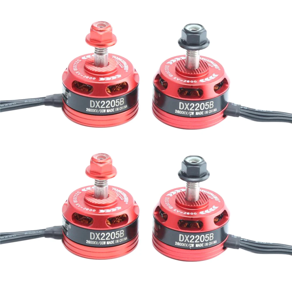 

DX2205B 2600KV Brushless Motor CW CCW with Cap for x210 220 250 280 FPV Racing Drones
