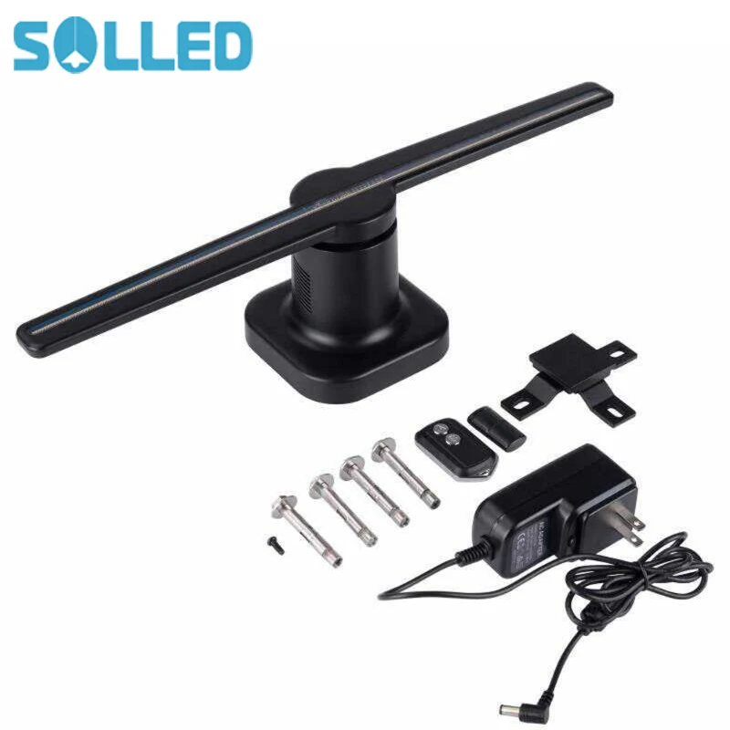 SOLLED Universal LED Holographic Projector Portable Hologram Player 3D Hologram Dispaly Fan Unique Hologram Projector SOLLED Universal LED Holographic Projector Portable Hologram Player 3D Hologram Dispaly Fan Unique Hologram Projector