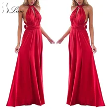 SSLine Wanita Boho Maxi Klub Gaun Seksi Padat Perban Gaun Panjang Womens Multiway Convertible Pengiring Pengantin Pesta pernikahan & 2017