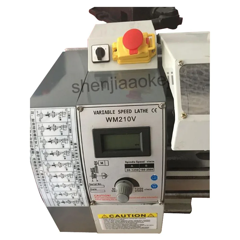 1 шт. WM210V маленький Настольный Токарный станок с бесщеточным двигателем токарный