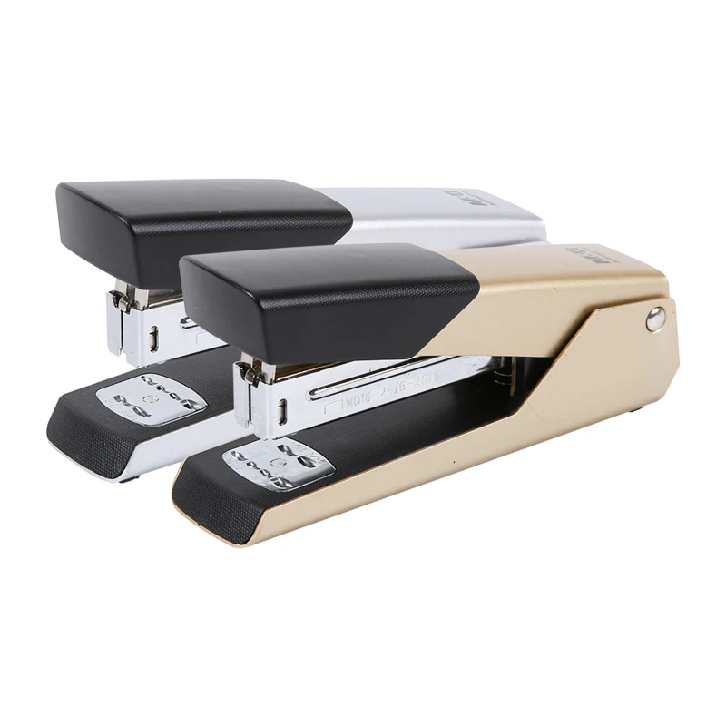 M& G Многофункциональный степлер Двойная Загрузка 24/6 или#10 скобы сшивание бумаги скобами машина розовое золото степлер канцелярские принадлежности