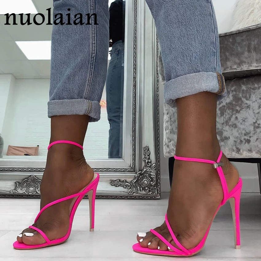 Женские летние модельные туфли на тонком каблуке 11 см; Chaussure; женские Вечерние и свадебные босоножки; женские босоножки; туфли-лодочки на высоком каблуке с открытым носком