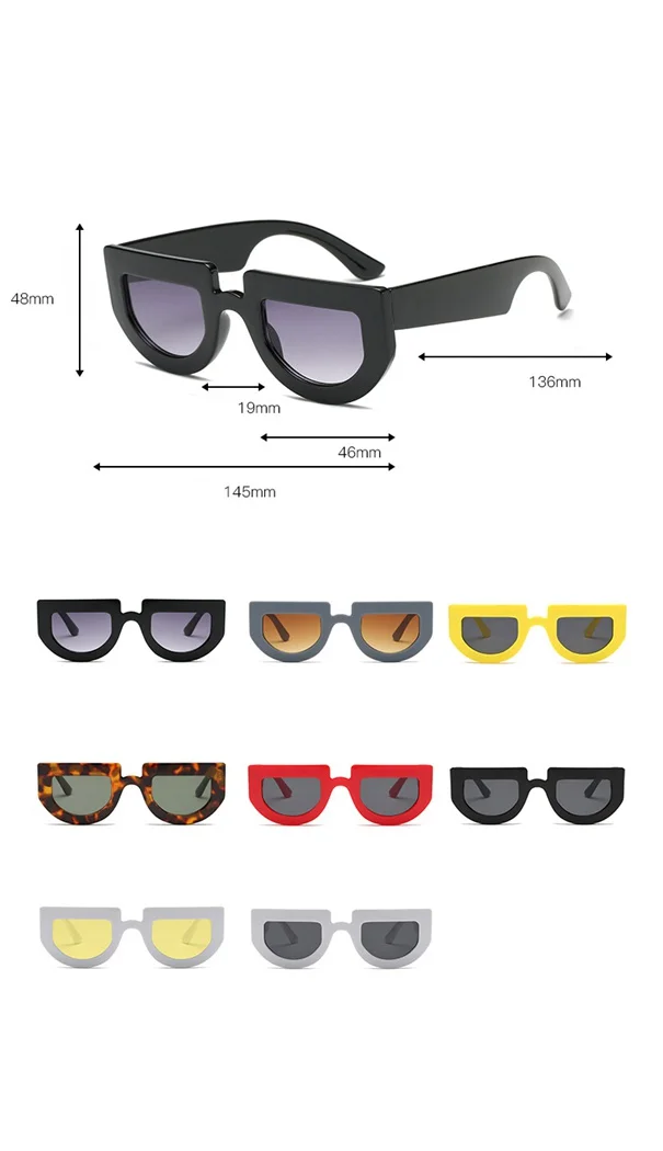 Пластиковая оправа, леопардовые солнцезащитные очки, модные плоские солнцезащитные очки, женские летние солнцезащитные очки с защитой UV400, полукруглые очки для пляжа