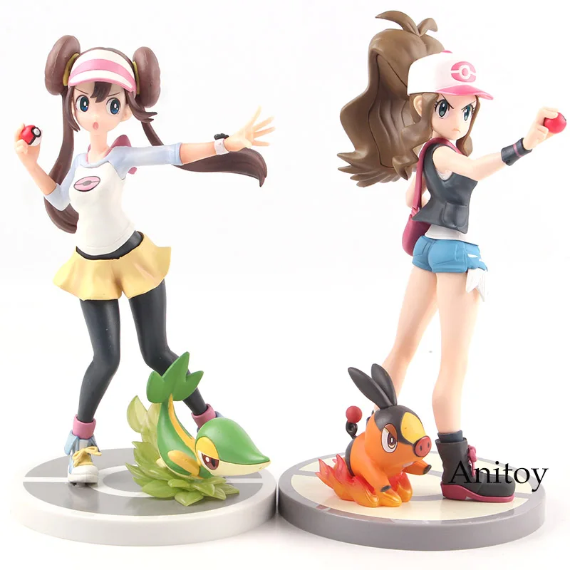 KOTOBUKIYA Artfx Touko с Pokabu Tepig/Mei с Tsutarja Snivy ПВХ Аниме Фигурка Коллекционная модель игрушки