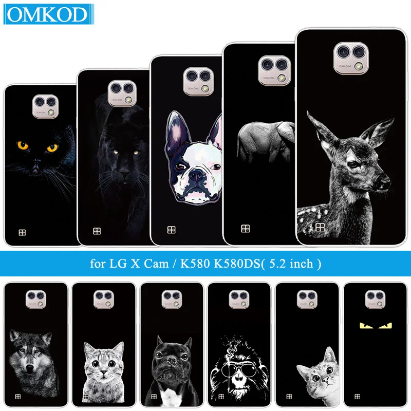 

5.2" For LG X cam Phone Case Luxury Gloomy Fundas for LG X Cam K580 K580DS Coque Soft Silicone for Lg x cam Cases Back Covers