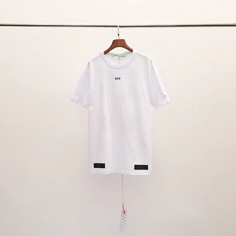 

2019 New Arrival Off White OW Short Casual O-neck Print Knitted T-shirts B002