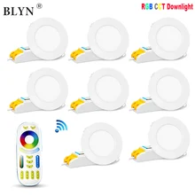6 Вт 12 Вт RGB CCT светодиодный светильник для потолка Mi светильник FUT068 FUT066 Круглая Панель-лампа с регулируемой яркостью группа управления RF пульт дистанционного управления