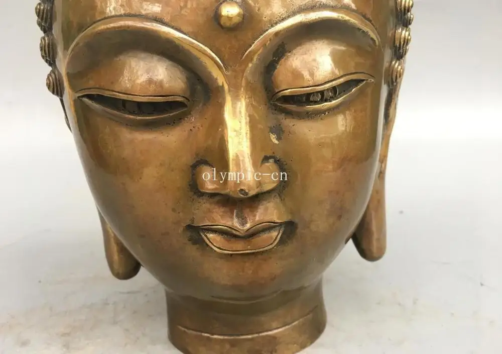 12 дюймов медная латунная буддистская статуя Будды Vairochana tathagata Sakyamuni|Статуи и