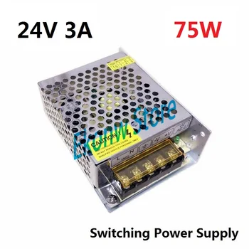 

75W 24V 3A Switching Power Supply Factory Outlet SMPS Driver AC110-220V to DC24V Transformer for LED Strip Light Module Display