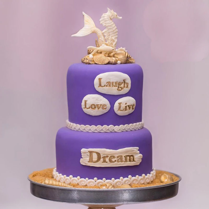 Dream Driftwood & Word Stones силиконовая форма для украшения торта Форма мастики Sugarcraft