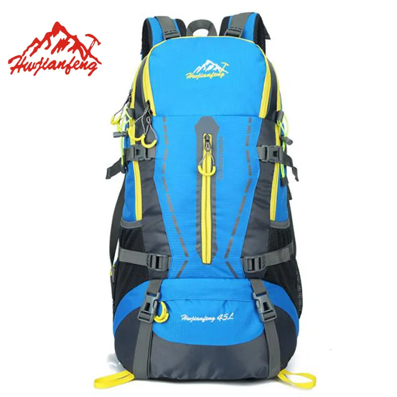 

Brand 45L Waterproof Outdoor Mountaineering Backpack Large Capacity Climbing Hiking bag Pouch Professional Sport Trekking Ba