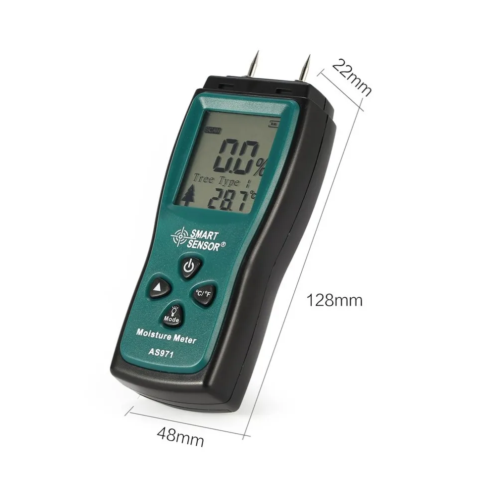 Измеритель влажности для древесины, измеритель влажности er, детектор Влажности для древесины, цифровой измеритель влажности, тест-анализатор влажности для стен, диапазон 2%~ 70