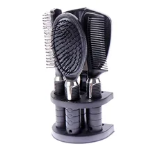 5Pcs/set Hairbrush Travel Combs Peine Salon Hair Comb Set Tangle Hair Brush Styling Tools Massage Combs+Mirror&Shelf For Women