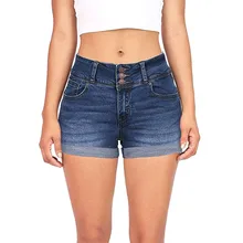 Повседневные джинсовые шорты для женщин, средняя талия, потертые, одноцветные, falda, короткие, мини джинсы, джинсовые, байкерские, короткие, высокое качество, шорты для лета, новинка