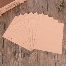 10 Unids Negro Hojas De Papel Kraft para el Amor Del Corazón de La Boda Tema DIY Álbum de fotos Hecho A Mano Scrapbooking Álbum de Fotos de Época 8 10 12 Pulgadas