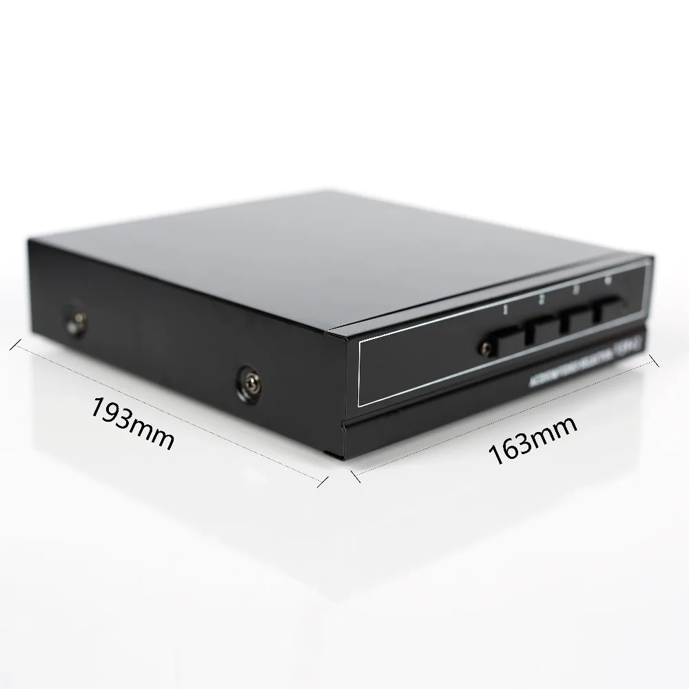 4 порта 2 выхода композитный 3 RCA Видео Аудио AV Переключатель в 1 выход 4x1 4x2 для HDTV ЖК