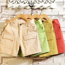 Новые шорты мужские летние трикотажные спортивные однотонные хлопковые повседневные шорты с карманами Пляжные штаны одежда Спортивные шорты мужские