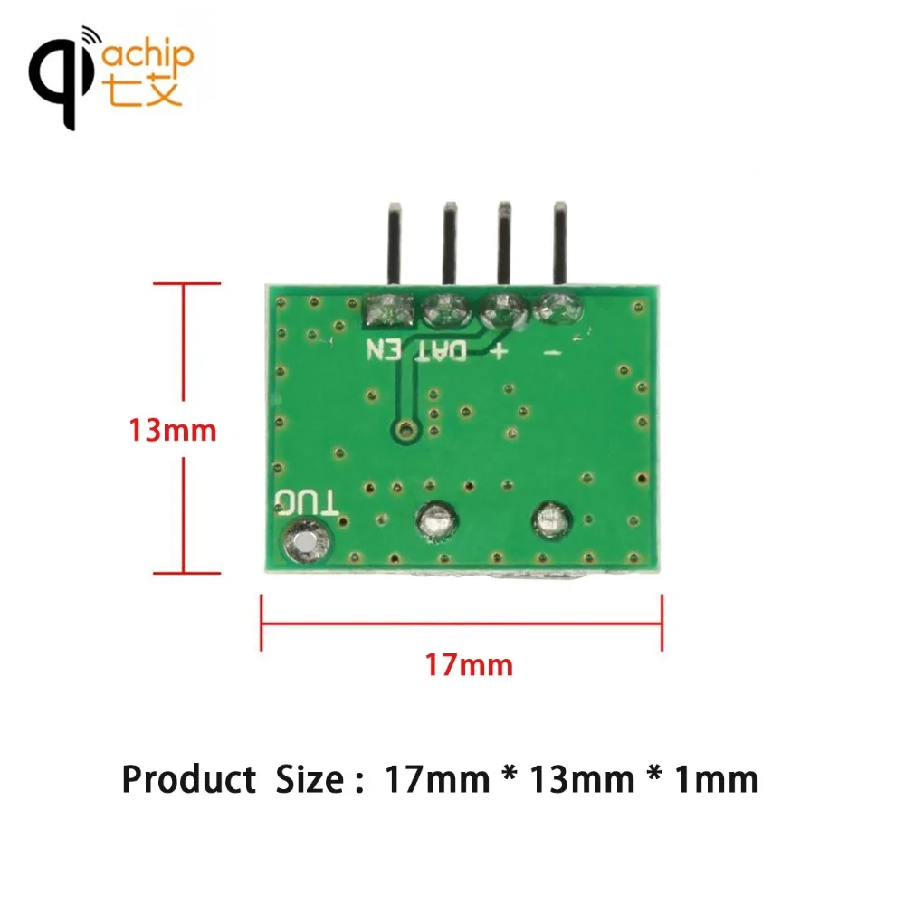 QIACHIP 315 мгц радиочастотный передатчик Супергетеродинный ASK/OOK модуль DC 1CH для MCU