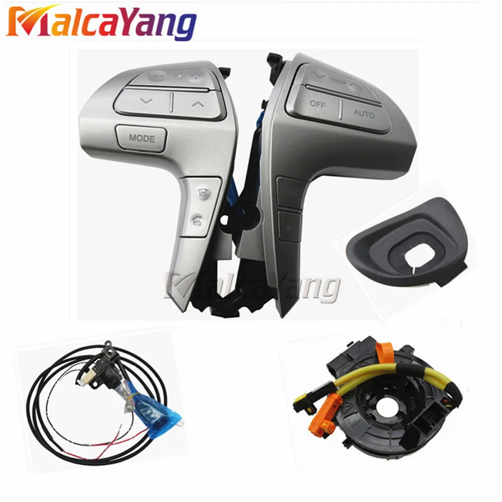 

Bluetooth Steering Wheel Audio Control Switch STEERING PAD SWITCH With Cruise Cables For TOYOTA HIGHLANDER