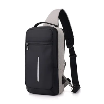 

fashion chest bag boy money travel pocket man shoulder bag Reflective schoudertas antitheft crossbody bags for men sling purse