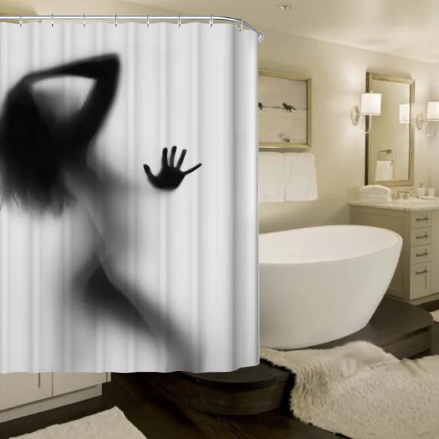 . Nuovo 1 pz Romantico Impermeabile Bellezza Ombra Poliestere Tenda Della Doccia . Nuovo 1 pz Romantico Impermeabile Bellezza Ombra Poliestere Tenda Della Doccia