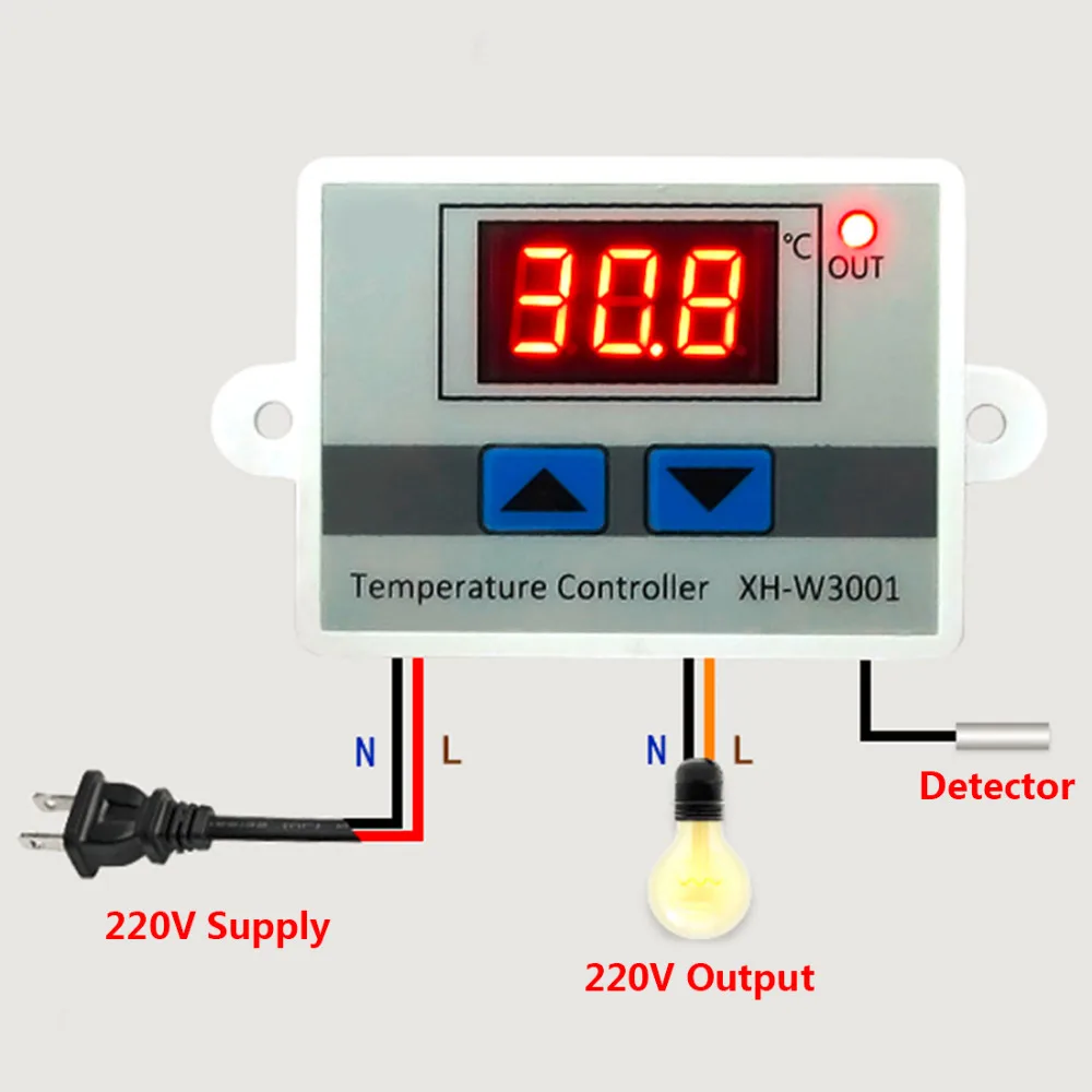 AC 220V 12V 24V 10A интеллектуальный цифровой термостат-50~ 110C цифровой регулятор температуры регулятор переключатель