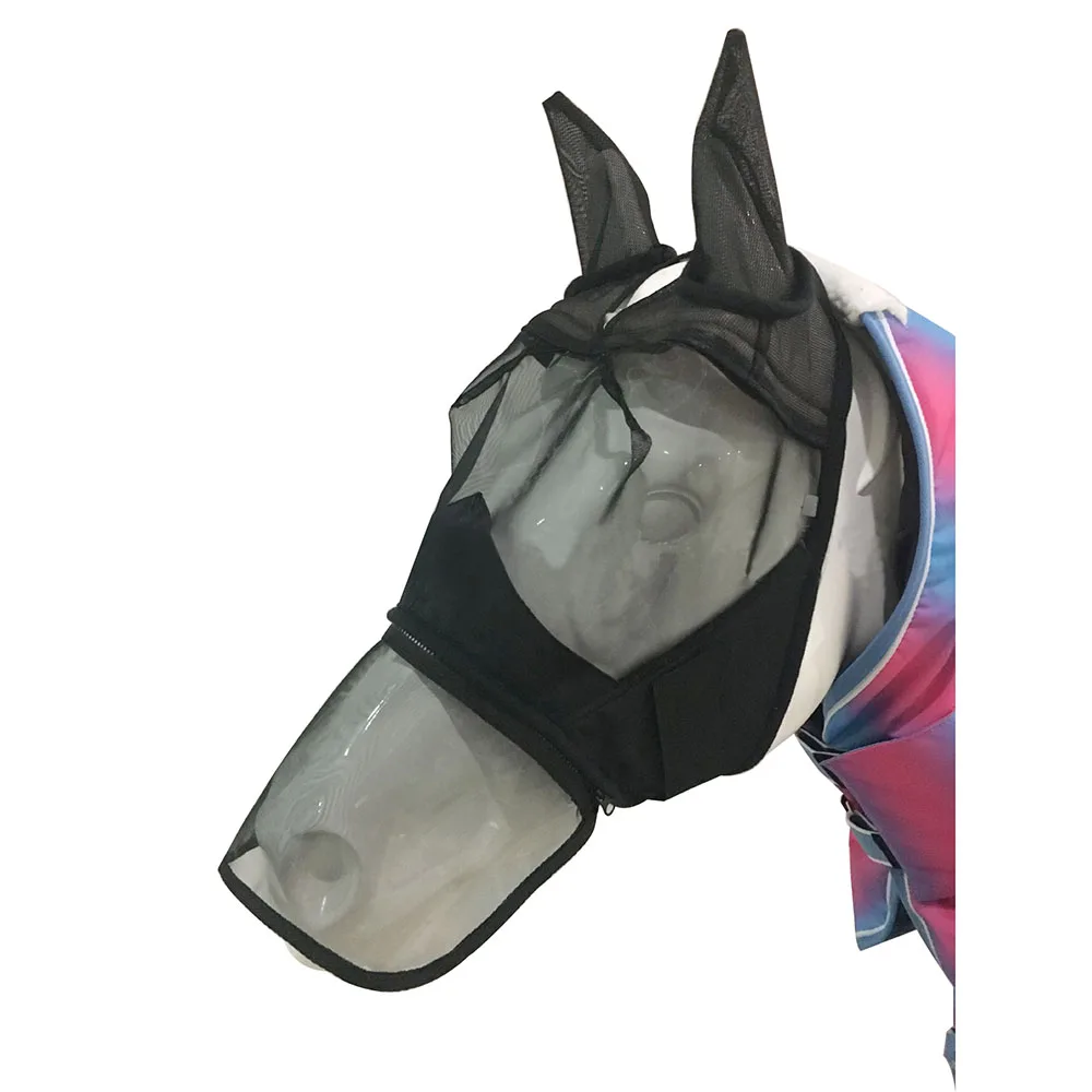 كامل حجم الحصان الوجه رئيس غطاء الحصان ركوب المعدات سباق شيفال الفروسية Paardensport يطير بونيه صافي الأذن المكس حامي كامل حجم الحصان الوجه رئيس غطاء الحصان ركوب المعدات سباق شيفال الفروسية Paardensport يطير بونيه صافي الأذن المكس حامي