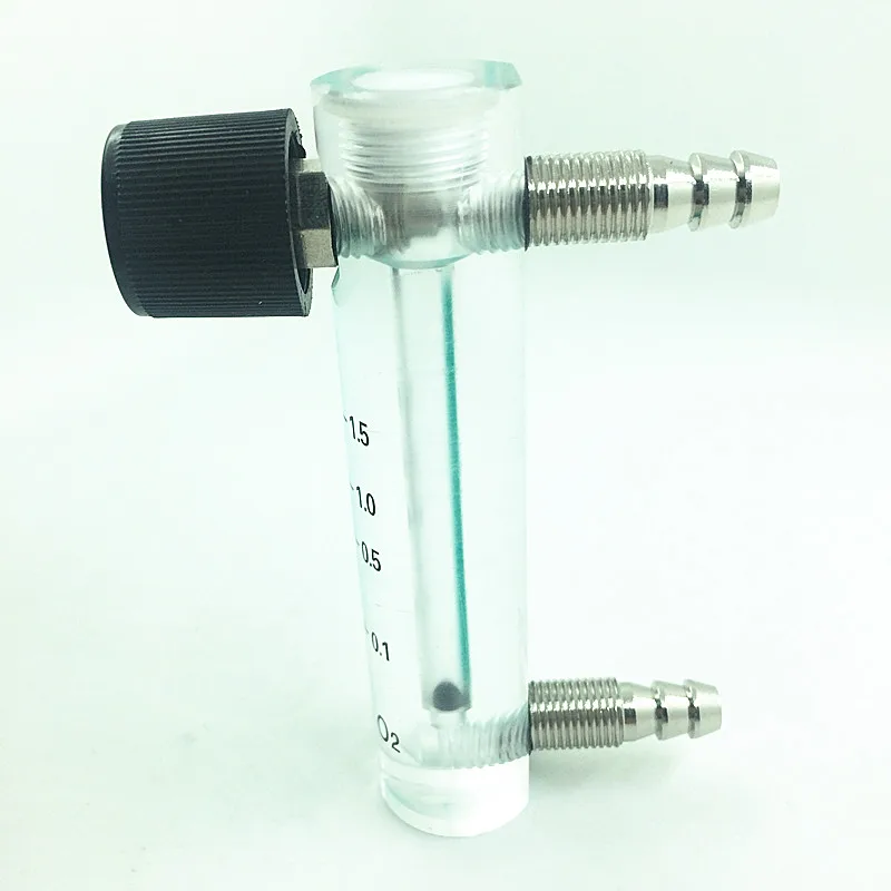 Air Oxygen Gas flow meter flowmeter caudalimetro counter flow indicator O2 oxigen gas meter flow device switch 0.1-1.5Lmin 5