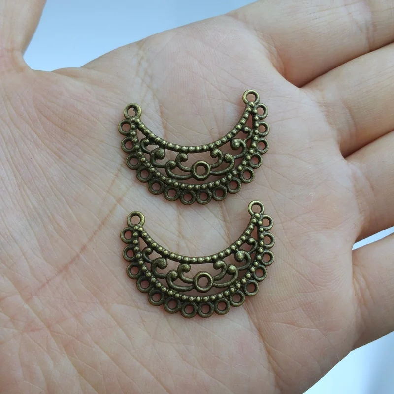 

10 pieces / lot 23x33mm Alloy jewelry Findings charm pendants Antiqued bronze Fit Bracelet Necklace Earrings