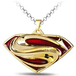 MS JEWELS супергерой Супермен Металл S логотип кулон Цепочки и ожерелья Косплэй ювелирные подарки аксессуары