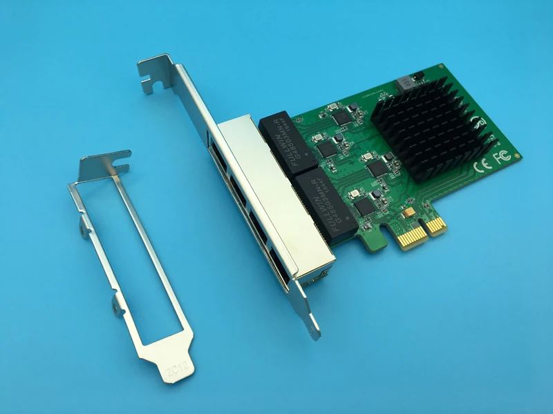 

4 Port PCI Express Gigabit Network Card Ethernet Adapter 10/100/1000M for Server