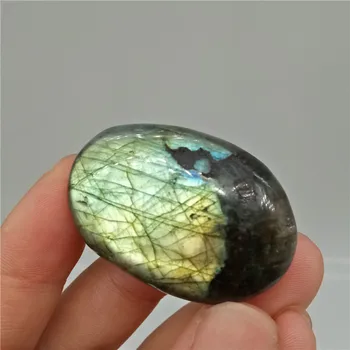 

Natural Crystal labradorite Gemstone Ornament Polished Quartz Labradorite Handicraft Fish Tank Decorating Stone Healing Stone