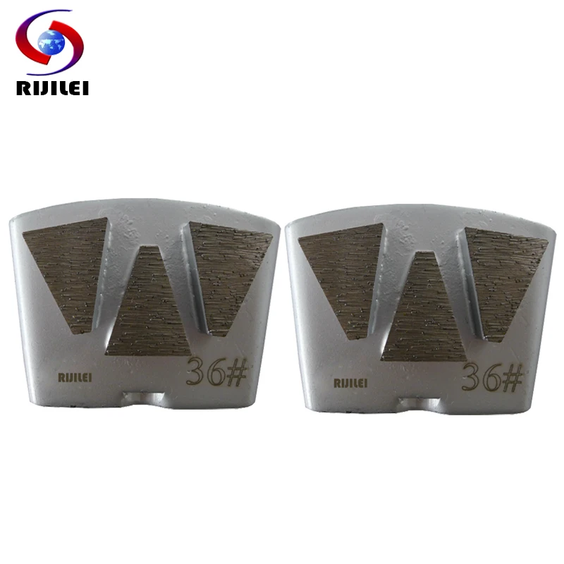 RIJILEI 12PCS/Set Diamond Grinding Disk HTC Concrete Metal Bond plate Diamond Grinding discs Shoes for Concrete Floor H50B