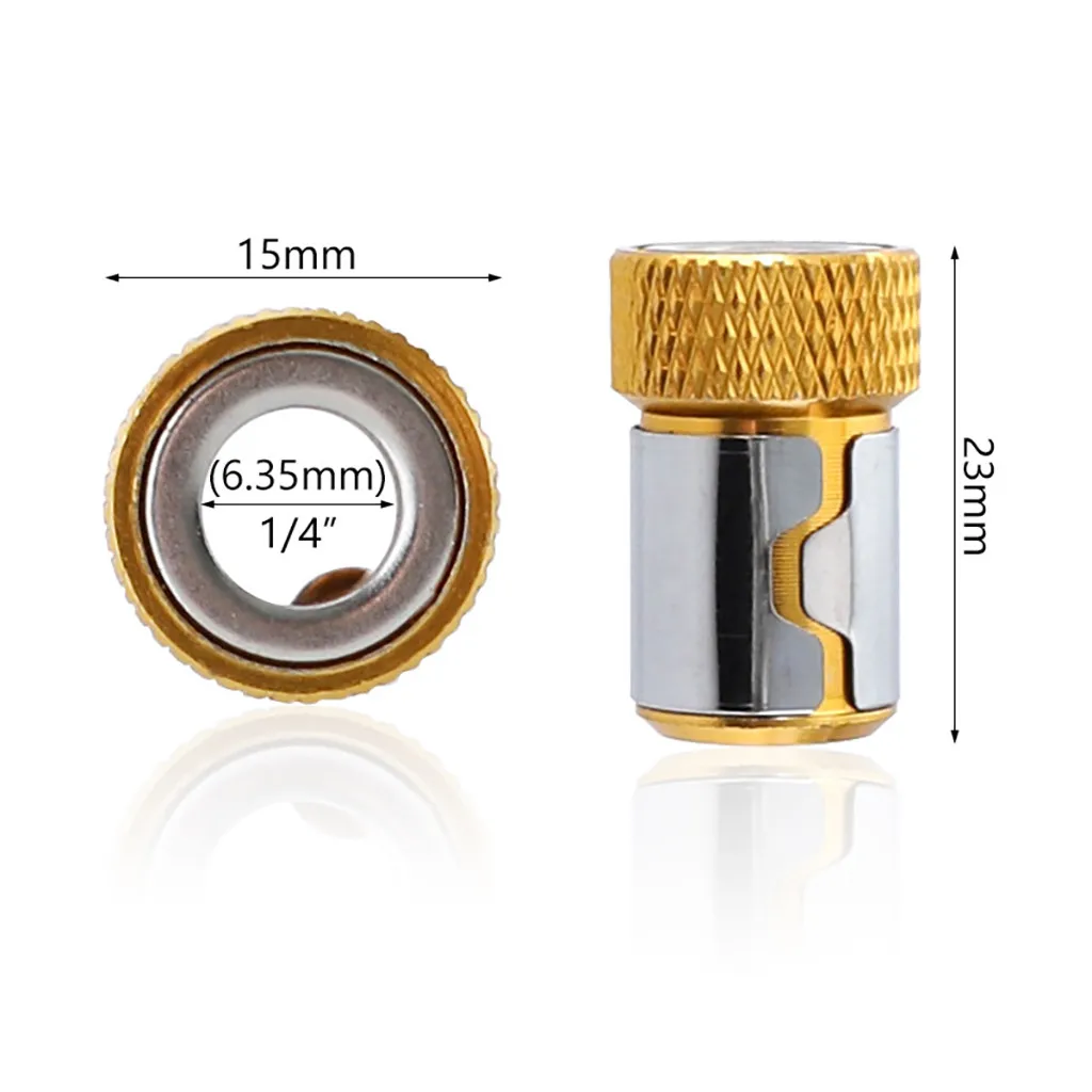 Полезное универсальное съемное Намагничивающее кольцо из магнитной стали для 6,35 мм отвертки биты ручные инструменты# ZH