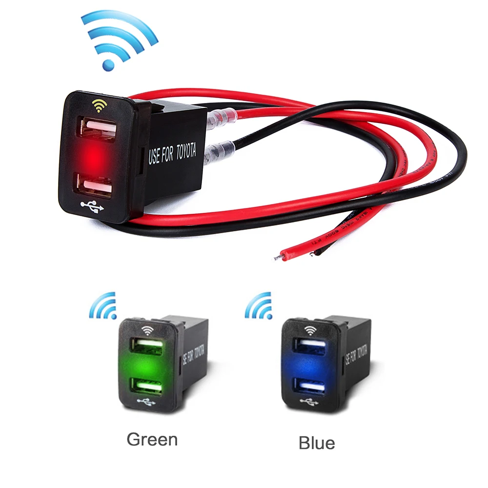 

12V-24V Bluetooth Cigarette Lighter Sockets Power Adapte Car Dual USB Socket for Honda cars