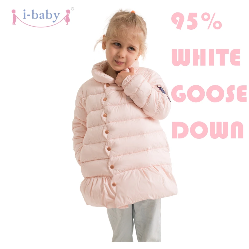 

i-baby Down Coat Outlast Kids Prolonged Outwear Baby Cozy Puffer Jacket with double Layers Filling for Winter