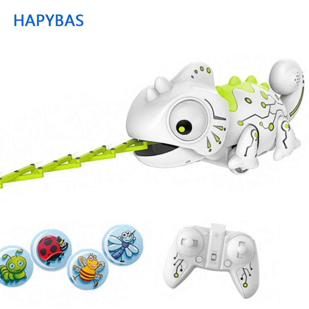 

Smart RC Chameleon 2.4GHz Pet Intelligent Toy Robot For Children Kids funny Birthday Gift Toy RC Animals