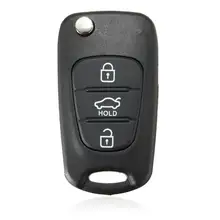 Чехол для дистанционного ключа 3 кнопки откидная оболочка ключа дистанционного управления для hyundai I30 IX35 Kia K2 K5 складной PP+ ABS для KIA Высококачественная замена