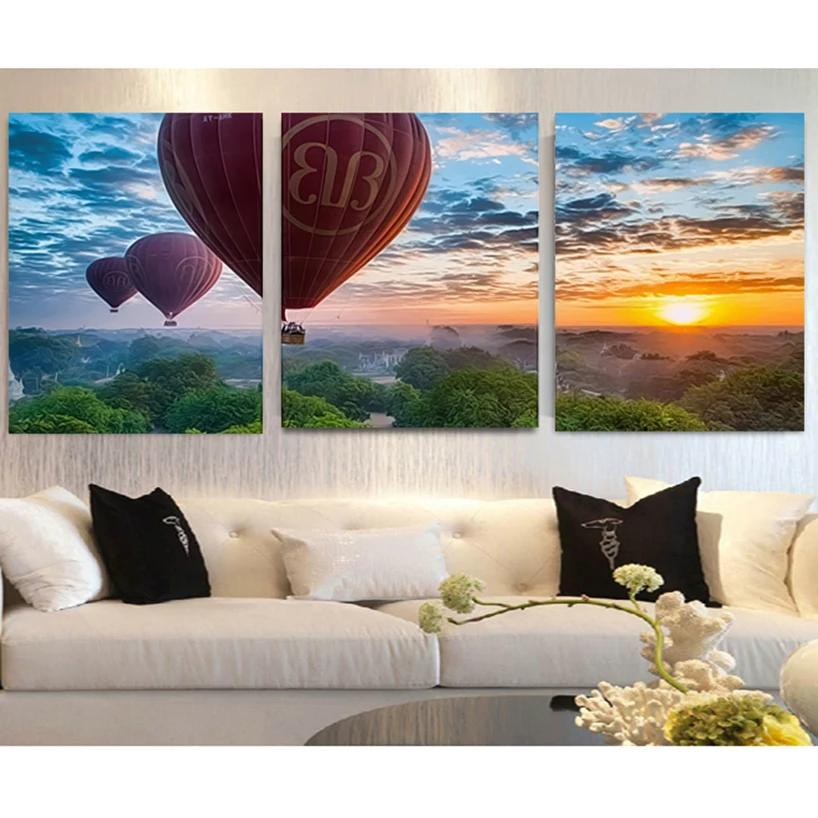 

Hot air balloon Landscape DIY Painting By Numbers Kits Coloring Paint By Numbers Modern Wall Art Picture Gift MK116