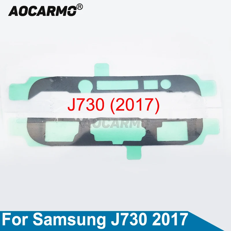 Aocarmo для samsung Galaxy J730 J7 версия 5," корпус передней рамы ЖК-дисплей Экран дисплея клей Стикеры клейкая лента