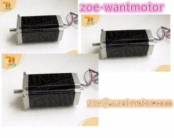 

USA free!3pcs Nema 23 Wantai stepper motor Dual Shaft 57BYGH115-003B 3.0A 425oz-in CE ROHS ISO Embroidery 3D Printer