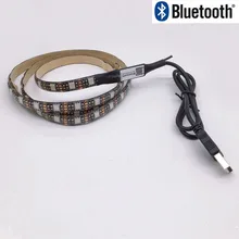 Подсветка для телевизора Светодиодная лента RGB 5 в USB мощность 5050 DC 5 В SMD HD ТВ Настольный ПК экран освещение 50 см 1 м Wifi Bluetooth контроллер