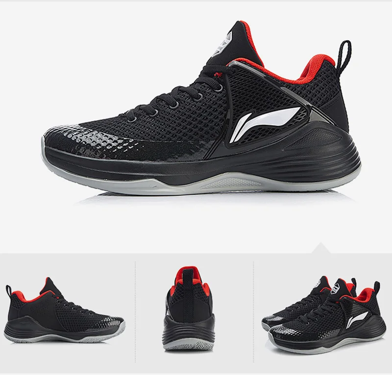 Клиренс) Li-Ning мужские теневые баскетбольные кроссовки для баскетбола износостойкая подкладка противоскользящая спортивная обувь для фитнеса кроссовки ABPN011 XYL176