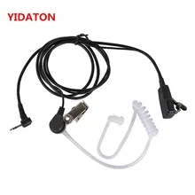Yidaton para motorola rádio t6210 t6222 1pin covert tubo acústico fone de ouvido md200tpr mh230r cobra walkie talkie tklr t3