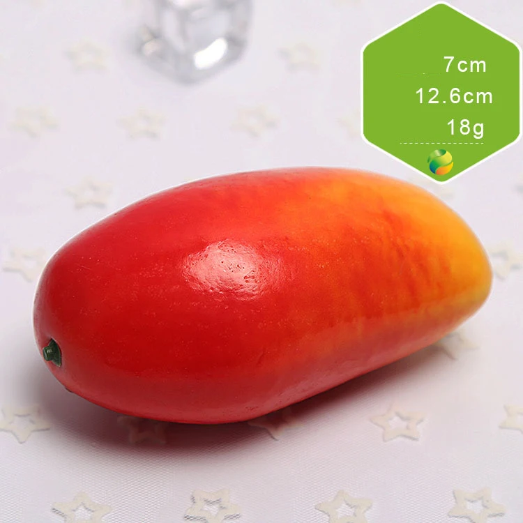 Mango red Искусственное яблоко, искусственные фрукты, украшение для дома, оранжевый орнамент, ремесло, еда, реквизит для фотосъемки дома - Цвет: Mango red