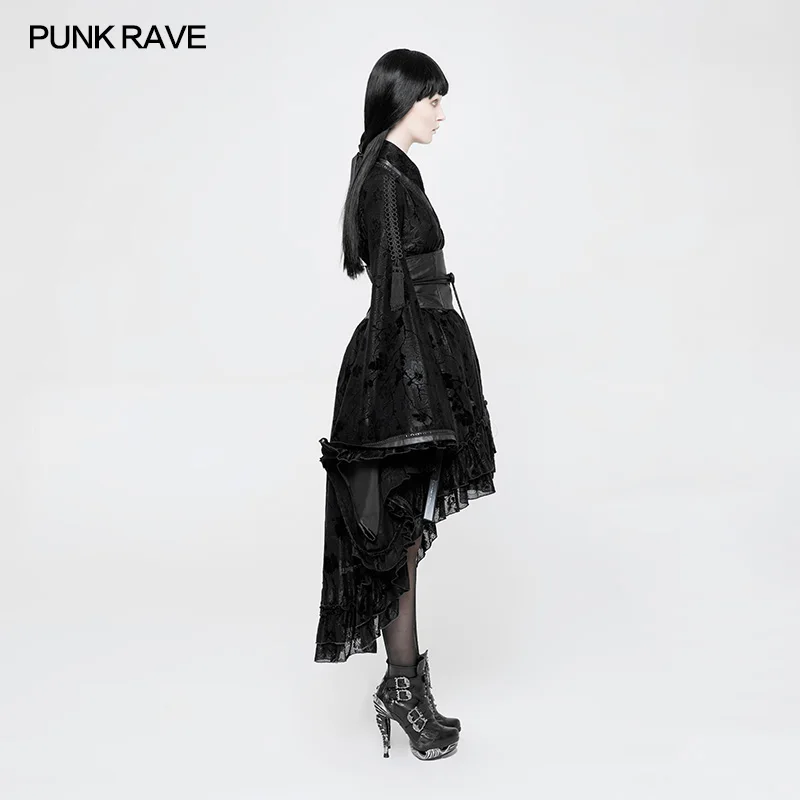 Paisley Kimono Convertible Top Jacket Gothic Punk Lolita Geisha Japan PunkRave 