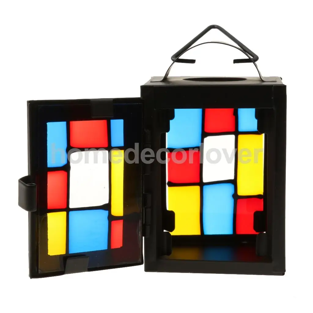 Mosaic Glass Wall Hanging Lantern Tea Light Candle Holder Weddings Festivals Holidays Events Christmas