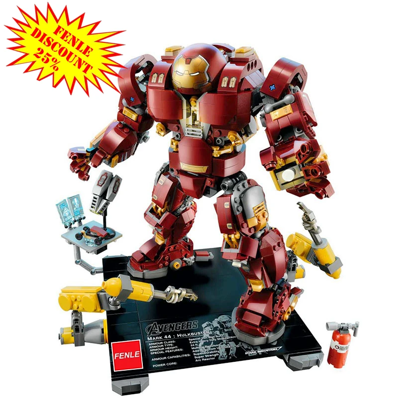 

marvel super heroes 10833 Avengers Infinity War The Hulkbuster Compatible with 76105 Block Set Building Brick Toy For Kids