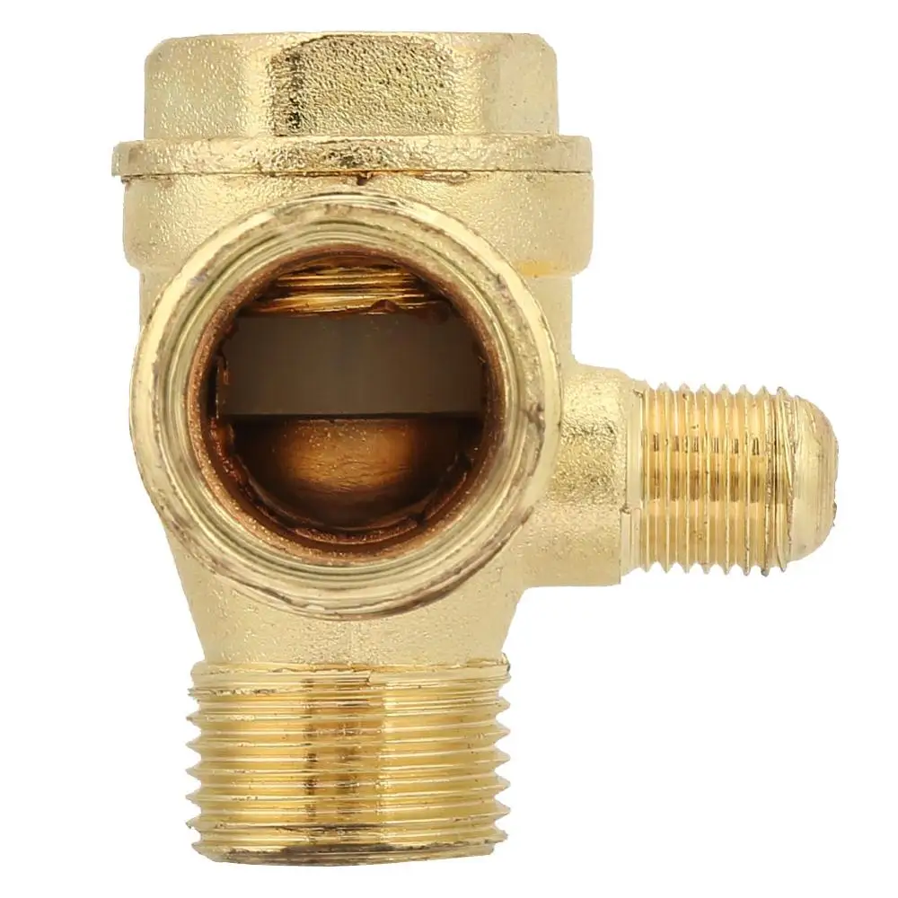 Ochoos Valve Bodies Air Compressor Check Valve Filled Three-way Unidirectional Check Valve Connect Pipe Fittings Tube Connector Thread Valve Ochoos Valve Bodies Air Compressor Check Valve Filled Three-way Unidirectional Check Valve Connect Pipe Fittings Tube Connector Thread Valve
